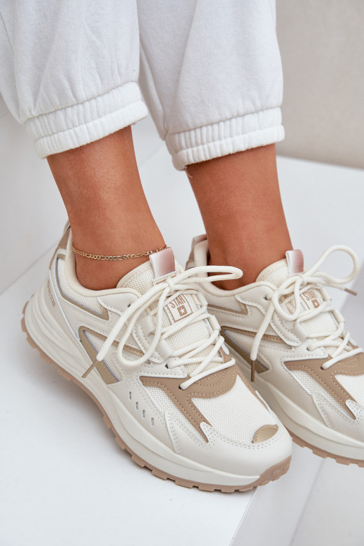 sportiniai bateliai Moteriškas Big Star NN274A096 HI-POLY SYSTEM smėlio spalvos