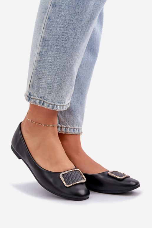 Eko Balerinos su ornamentais juodos spalvos Tulnelia