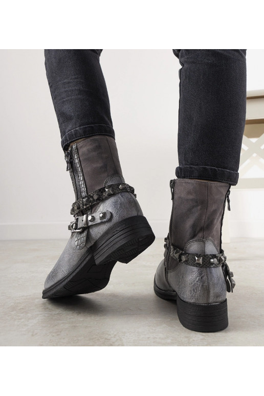 Pilki auliniai batai su dygliuota...