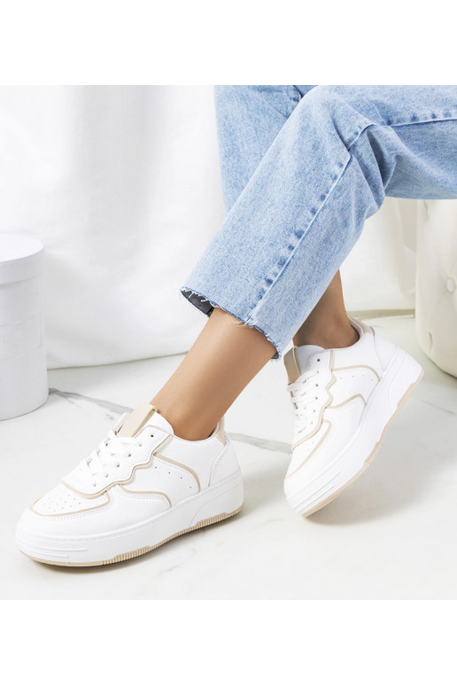 Baltos ir smėlio spalvos moteriški...