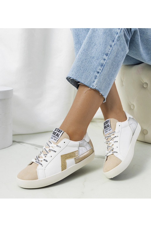 Amaal balti blizgantys sportbačiai