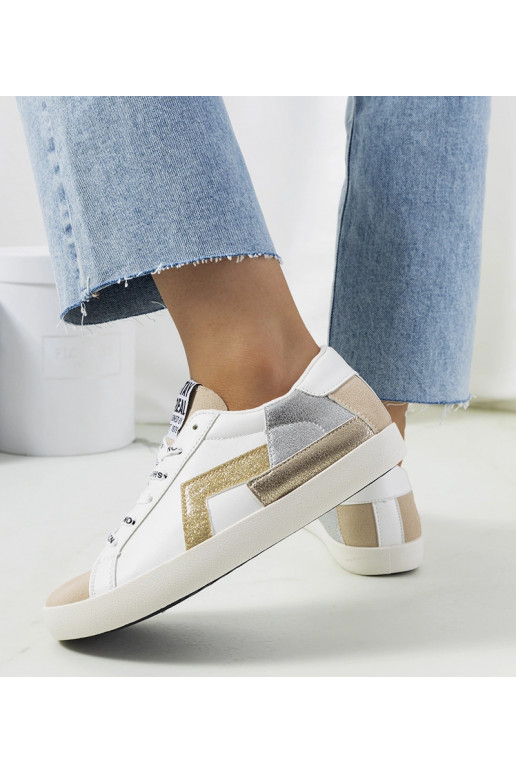 Amaal balti blizgantys sportbačiai