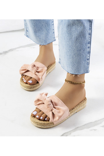 Pink Bow Slides Madelen 2