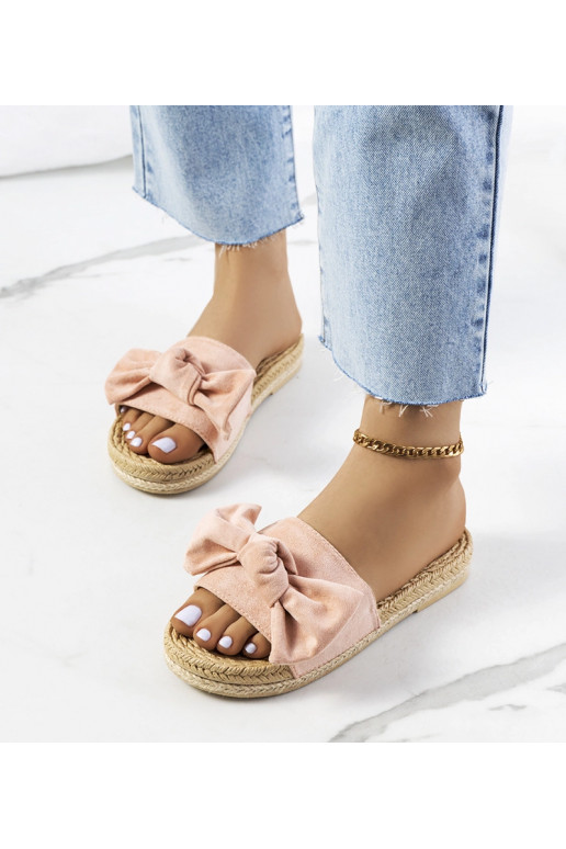 Pink Bow Slides Madelen