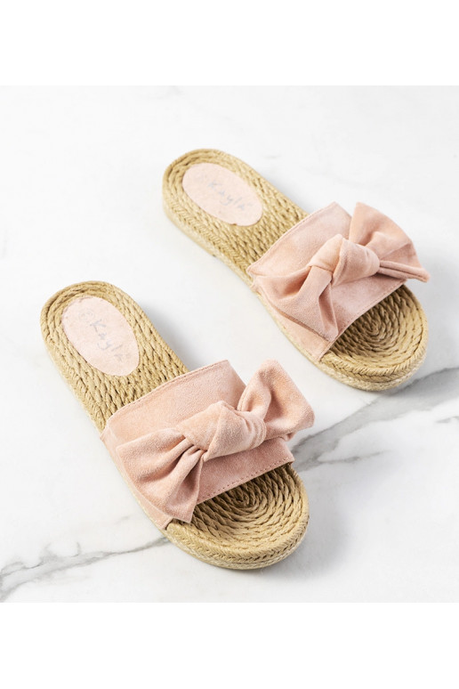 Pink Bow Slides Madelen
