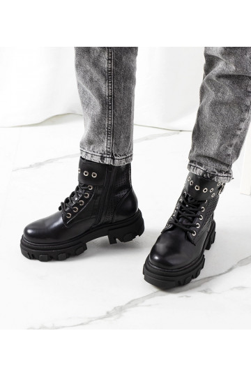 Juodi auliniai batai su... 2