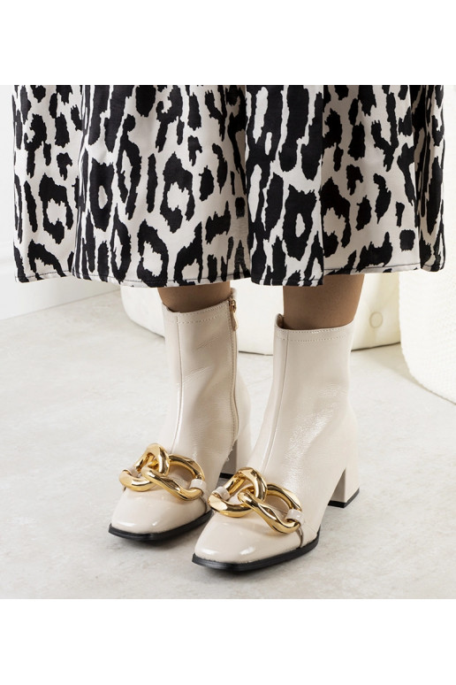 Smėlio spalvos lakinės odos Milanel...