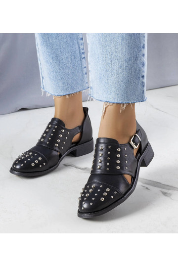 Juodi Irene iškirpti batai