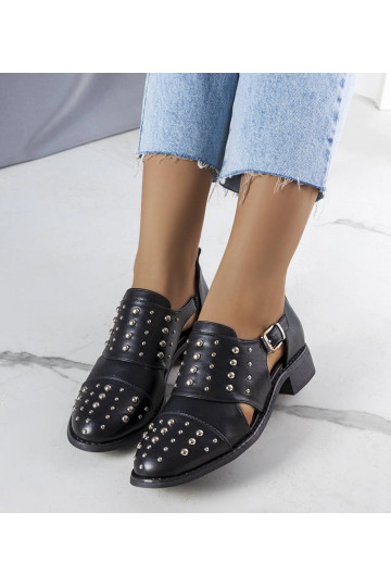 Juodi Irene iškirpti batai 2