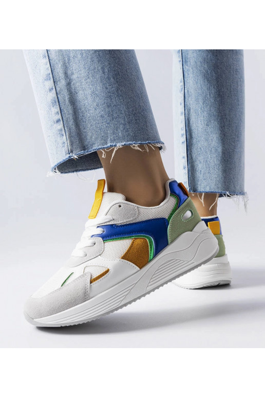 Riel balti mišrios medžiagos sportbačiai