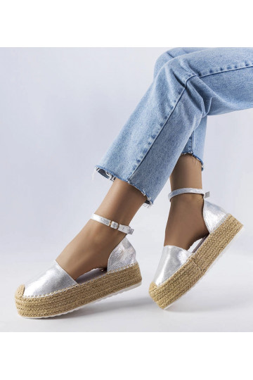 Sidabrinės espadrilės ant... 2