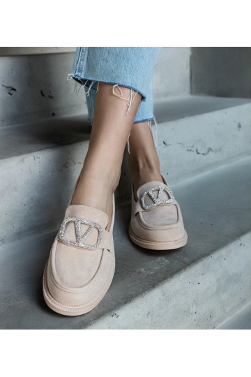 Smėlio spalvos mokasinai...