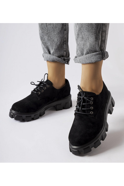 Juodi Cloutier plokščiapadžiai batai