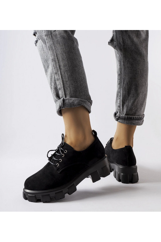 Juodi Cloutier plokščiapadžiai batai