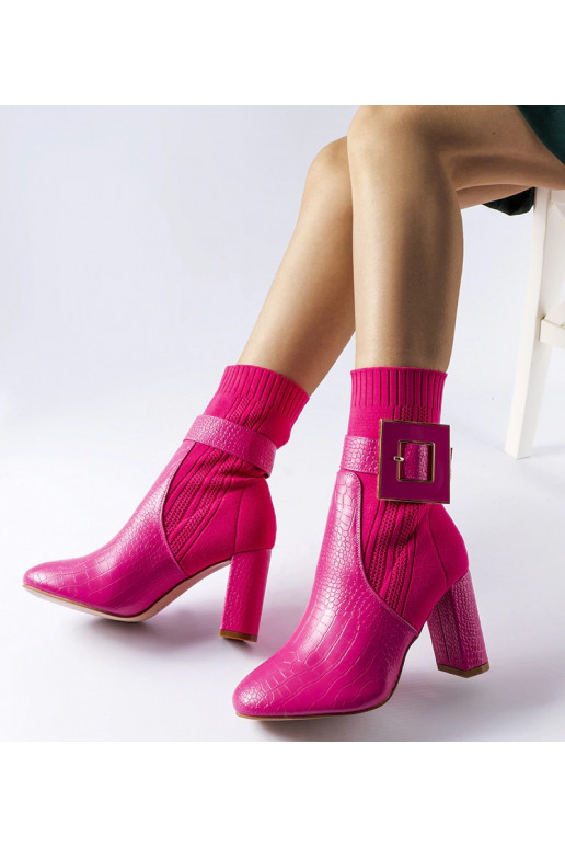 Rožiniai gyvūnų rašto batai Enrice