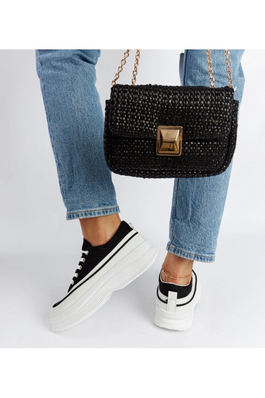 Juodi Plesio platforminiai sportbačiai