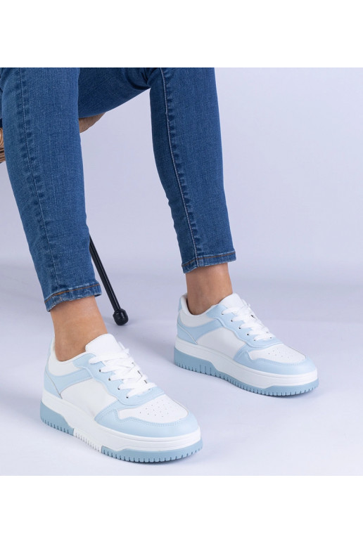 Mėlyni sportbačiai storu padu Undina