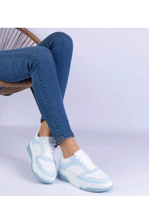 Mėlyni sportbačiai storu padu Undina