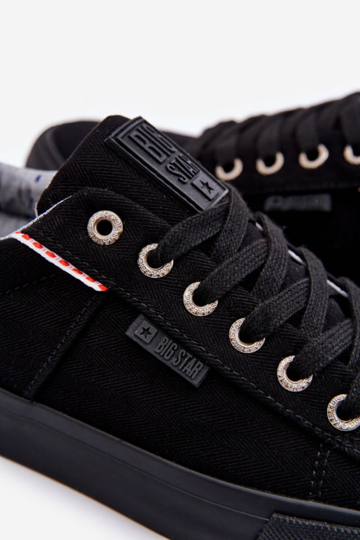 Žemas vyrams  laisvalaikio batai Big Star KK174002 juodos spalvos Žemas vyrams  laisvalaikio batai Big Star KK174002 juodos spalvos