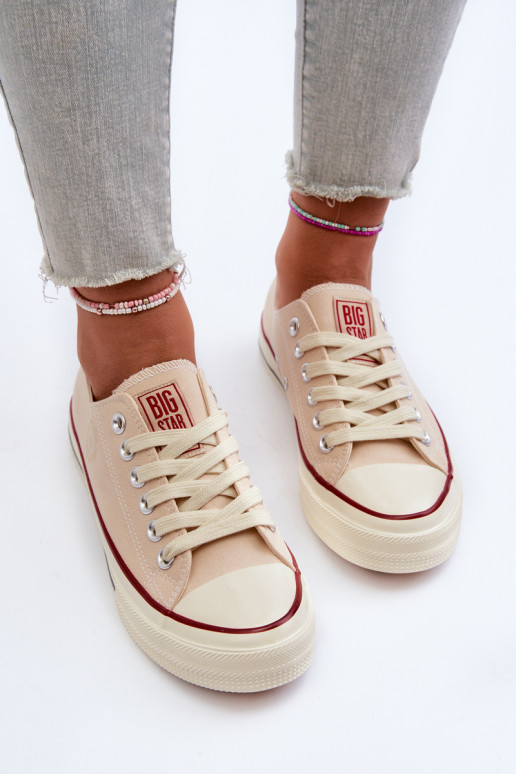 Žemas Laisvalaikio bateliai Big Star NN274272 smėlio spalvos Žemas Laisvalaikio bateliai Big Star NN274272 smėlio spalvos