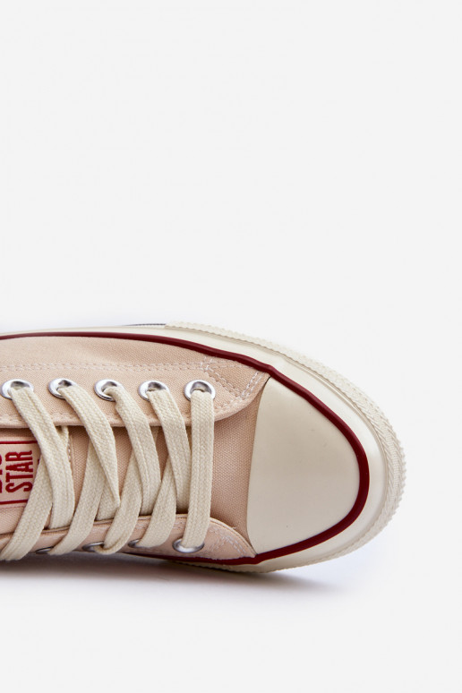 Žemas Laisvalaikio bateliai Big Star NN274272 smėlio spalvos Žemas Laisvalaikio bateliai Big Star NN274272 smėlio spalvos