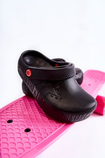 Vaikiškos Lengvos šlepetės Crocs Big Star II375001 juodos spalvos 2