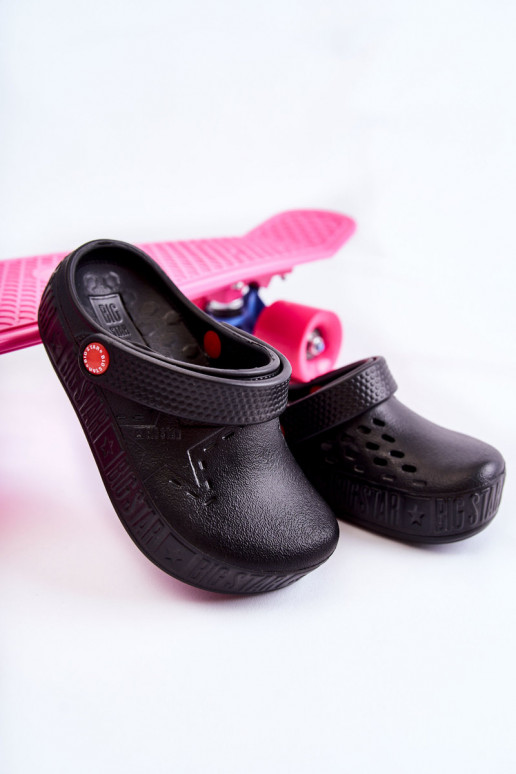Vaikiški Lengvos šlepetės Crocs Big Star II375001 juodos spalvos