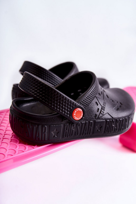 Vaikiški Lengvos šlepetės Crocs Big Star II375001 juodos spalvos