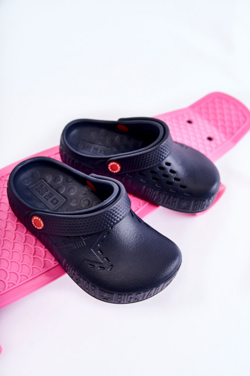 Vaikiški Lengvos šlepetės Crocs Big Star II375002 tamsiai mėlynos spalvos
