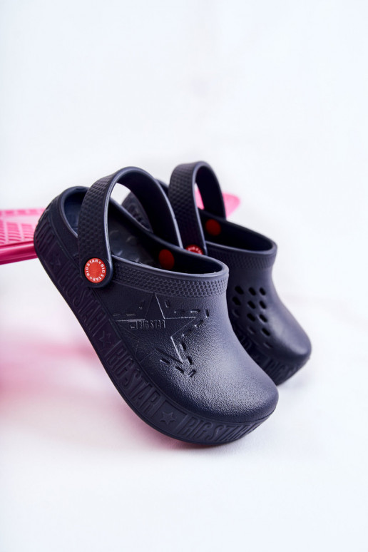 Vaikiški Lengvos šlepetės Crocs Big Star II375002 tamsiai mėlynos spalvos