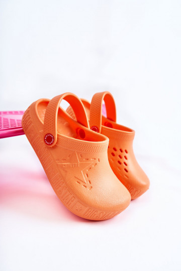 Vaikiški Lengvos šlepetės Crocs Big Star II375008 oranžinės spalvos 2