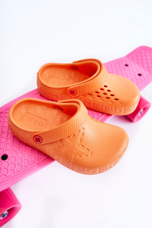 Vaikiški Lengvos šlepetės Crocs Big Star II375008 oranžinės spalvos