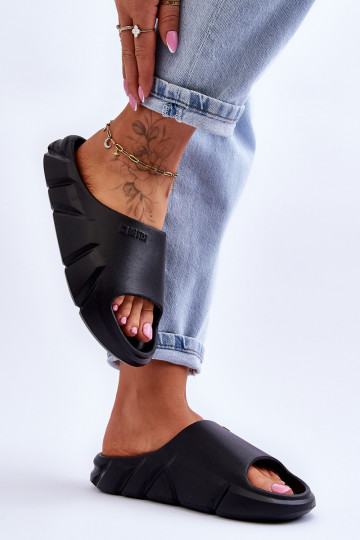  Moteriški šlepetės su putplasčiu Big Star LL274594 juodos spalvos 2