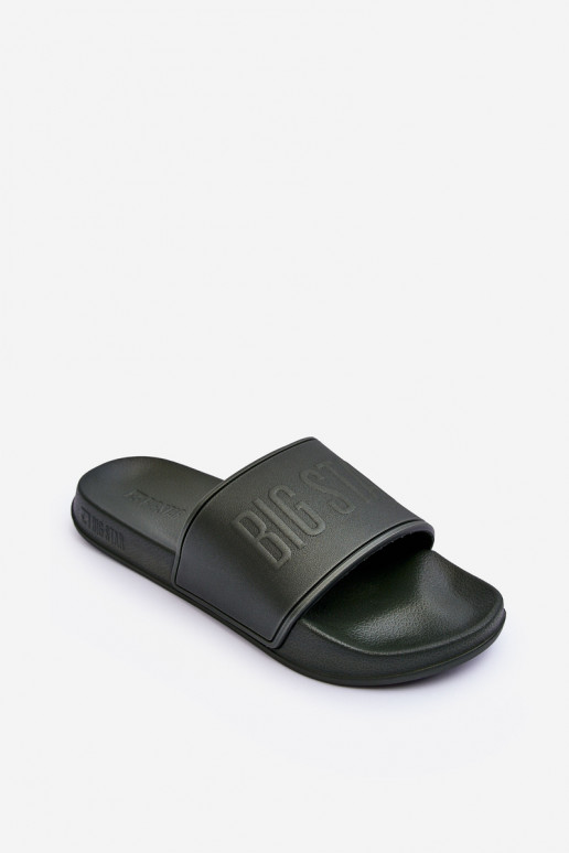 Lengvos putplasčio šlepetės Vyriški Big Star MM174324 chaki spalvos