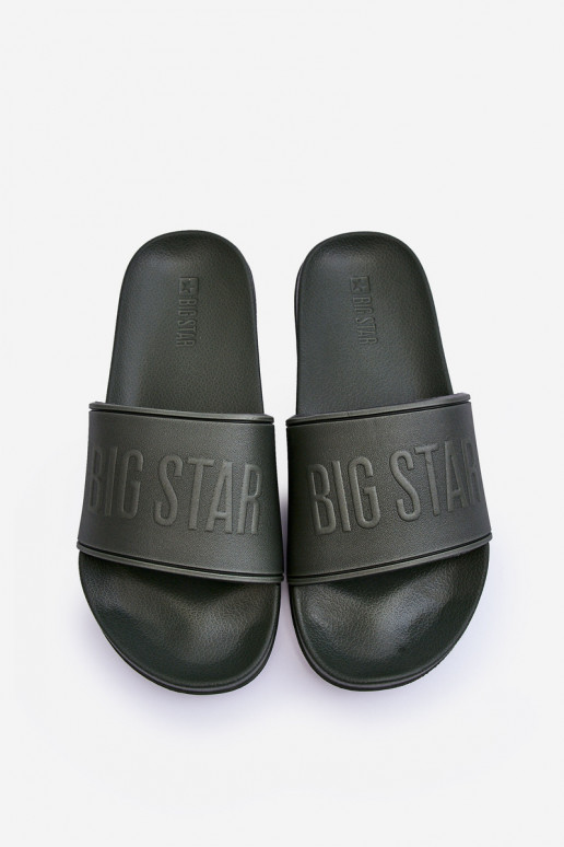 Lengvos putplasčio šlepetės Vyriški Big Star MM174324 chaki spalvos