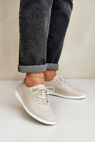 Suvarstomi batai Z Įjungtaturalnej Skóry D&A LR51-645 smėlio spalvos 2