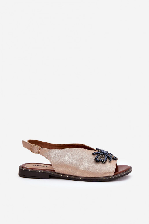 su blizgesiu Moteriškos basutės su ornamentais lygiapadžiai rausvo aukso spalvos Russona su blizgesiu Moteriškos basutės su ornamentais lygiapadžiai rausvo aukso spalvos Russona