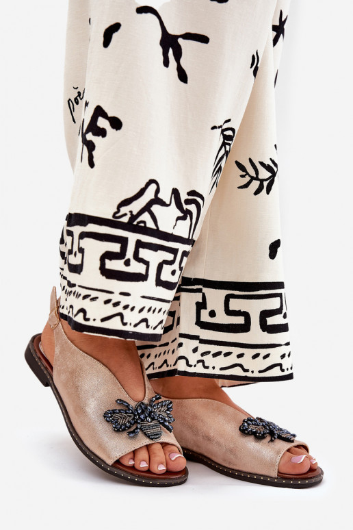 su blizgesiu Moteriškos basutės su ornamentais lygiapadžiai rausvo aukso spalvos Russona su blizgesiu Moteriškos basutės su ornamentais lygiapadžiai rausvo aukso spalvos Russona