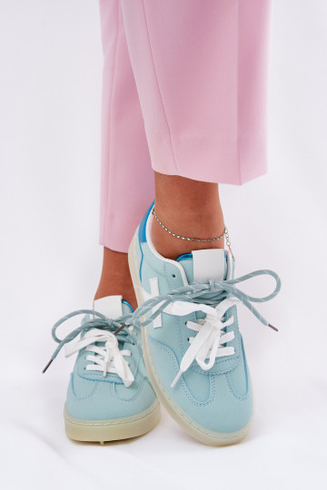 Žemas sportiniai bateliai Moteriškas su leopardo kailio raštais mėtinės spalvos Zelevelis 2