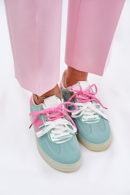 Žemas sportiniai bateliai Moteriškas su leopardo kailio raštais mėtinės -rožinės spalvos Zelevelis Žemas sportiniai bateliai Moteriškas su leopardo kailio raštais mėtinės -rožinės spalvos Zelevelis