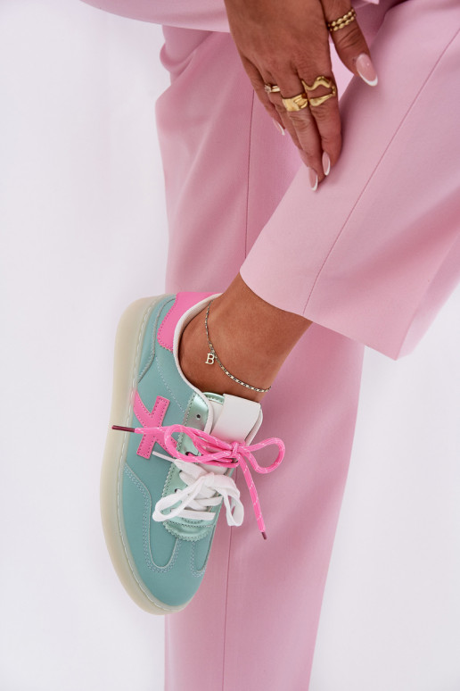 Žemas sportiniai bateliai Moteriškas su leopardo kailio raštais mėtinės -rožinės spalvos Zelevelis Žemas sportiniai bateliai Moteriškas su leopardo kailio raštais mėtinės -rožinės spalvos Zelevelis