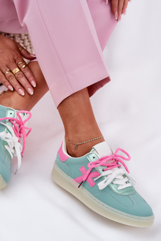 Žemas sportiniai bateliai Moteriškas su leopardo kailio raštais mėtinės -rožinės spalvos Zelevelis Žemas sportiniai bateliai Moteriškas su leopardo kailio raštais mėtinės -rožinės spalvos Zelevelis