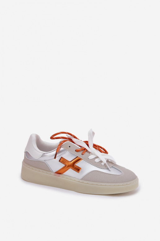 Žemas sportiniai bateliai Moteriškas sidabro spalvos Zelevelis Žemas sportiniai bateliai Moteriškas sidabro spalvos Zelevelis