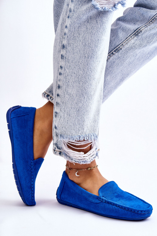 Zomšiniai mokasinai Moteriškas mėlynos spalvos Morreno Zomšiniai mokasinai Moteriškas mėlynos spalvos Morreno