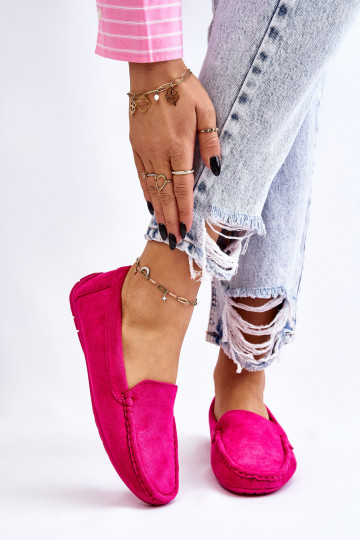 Zomšiniai mokasinai Moteriškas rožinės spalvos Morreno 2