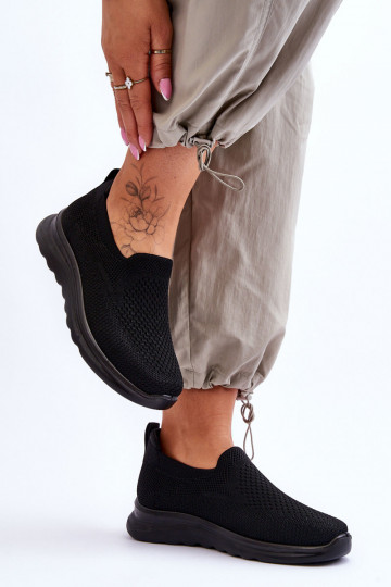 Moteriškas Sportbačiai  Įsispiriamo modelio juodos spalvos Adiora 2