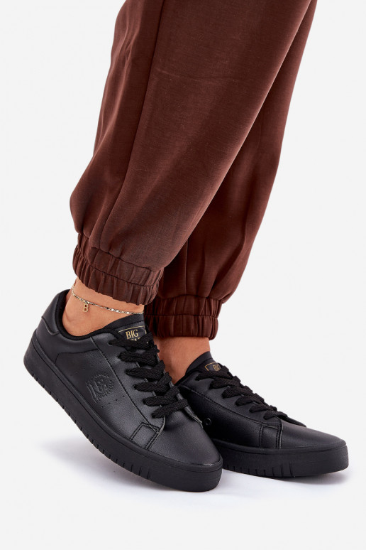 Žemas Laisvalaikio bateliai iš eko odos Big Star NN274576 juodos spalvos