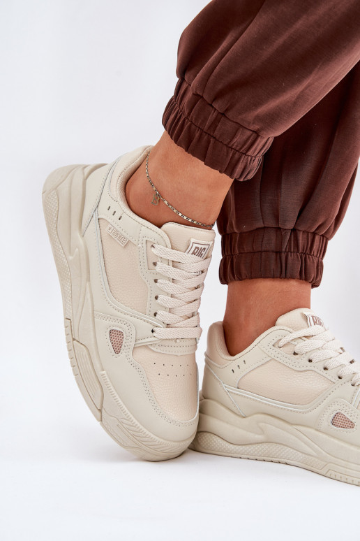 Moteriškas Sneakers modelio batai Big Star NN274668 smėlio spalvos