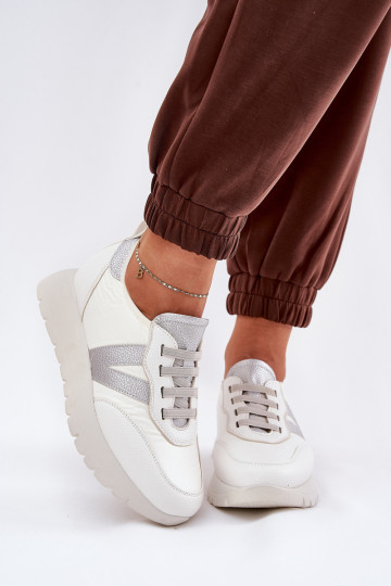 sportiniai bateliai Moteriškas su platforma Vinceza 58510 baltos spalvos