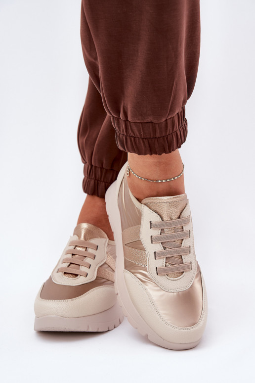 sportiniai bateliai Moteriškas su platforma Vinceza 58510 aukso spalvos